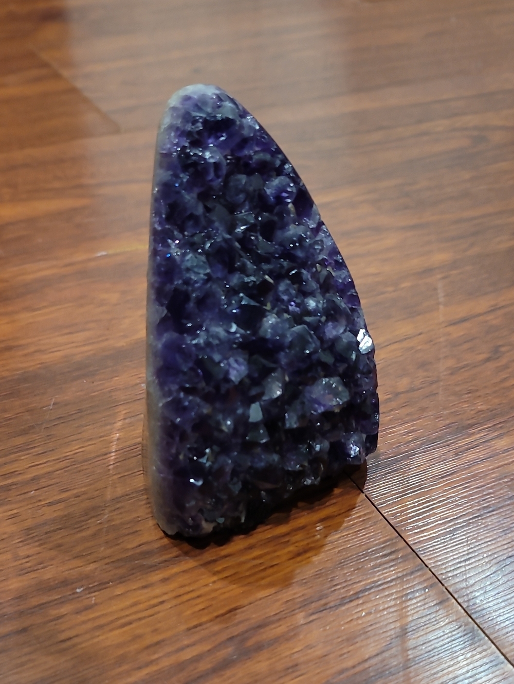 Natural Amethyst Crystal Geode - Deep Purple Cluster